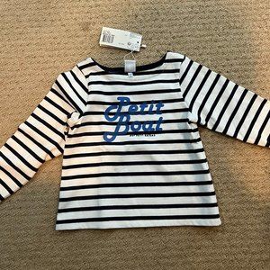 Petit Bateau 4 Year Size Mariniere Long Sleeve Tunic and Short